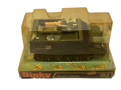 Lot 60 - Dinky (1971-1980) diecast Gerry Anderson TV Series UFO Shado 2 Mobile, on blue & black plinth with bubblepack No.535 (1)