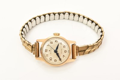 Lot 731 - 1950s ladies Rolex Precision  9ct gold wristwatch