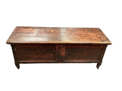 Lot 1515 - Mid 19th century Italian boarded pine cassone