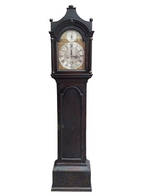 Lot 1530 - George III oak longcase clock by Chaplin of Bury St Edmunds