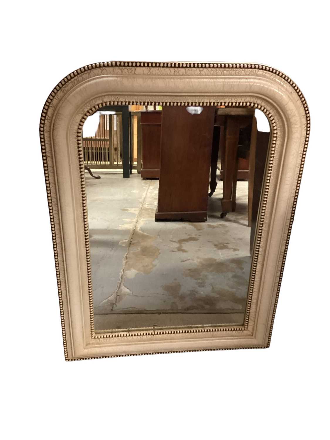 Lot 1273 - Contemporary wall mirror in cream frame by Morris Mirrors, 60cm wide, 80cm high