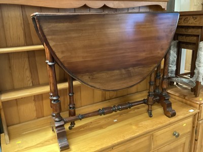 Lot 1277 - Victorian mahogany Sutherland table, 90cm wide