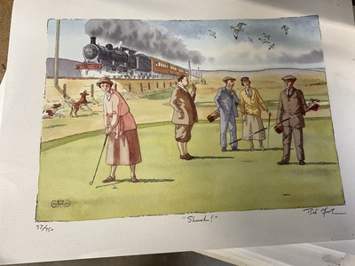 Lot 217 - Bob Farndon (20th century) large collection of hand coloured prints, hand signed and titled