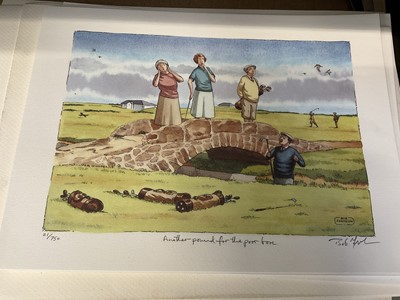 Lot 217 - Bob Farndon (20th century) large collection of hand coloured prints, hand signed and titled