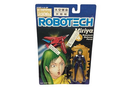 Lot 1892 - Harmony Gold (c1992) Robotech Lynn Minmei (Robotech Defence Force) 3 1/2" action figure, on card with bubblepack No.7223 (1) / Harmony Gold (c1992) Robotech Miriya (Robotech Defence Force) 3 1/2" acti