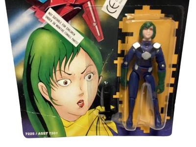 Lot 1892 - Harmony Gold (c1992) Robotech Lynn Minmei (Robotech Defence Force) 3 1/2" action figure, on card with bubblepack No.7223 (1) / Harmony Gold (c1992) Robotech Miriya (Robotech Defence Force) 3 1/2" acti