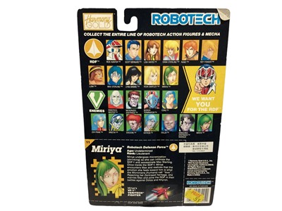 Lot 1892 - Harmony Gold (c1992) Robotech Lynn Minmei (Robotech Defence Force) 3 1/2" action figure, on card with bubblepack No.7223 (1) / Harmony Gold (c1992) Robotech Miriya (Robotech Defence Force) 3 1/2" acti