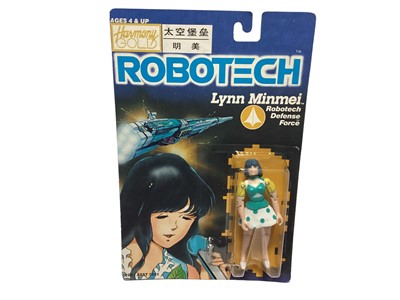 Lot 1892 - Harmony Gold (c1992) Robotech Lynn Minmei (Robotech Defence Force) 3 1/2" action figure, on card with bubblepack No.7223 (1) / Harmony Gold (c1992) Robotech Miriya (Robotech Defence Force) 3 1/2" acti