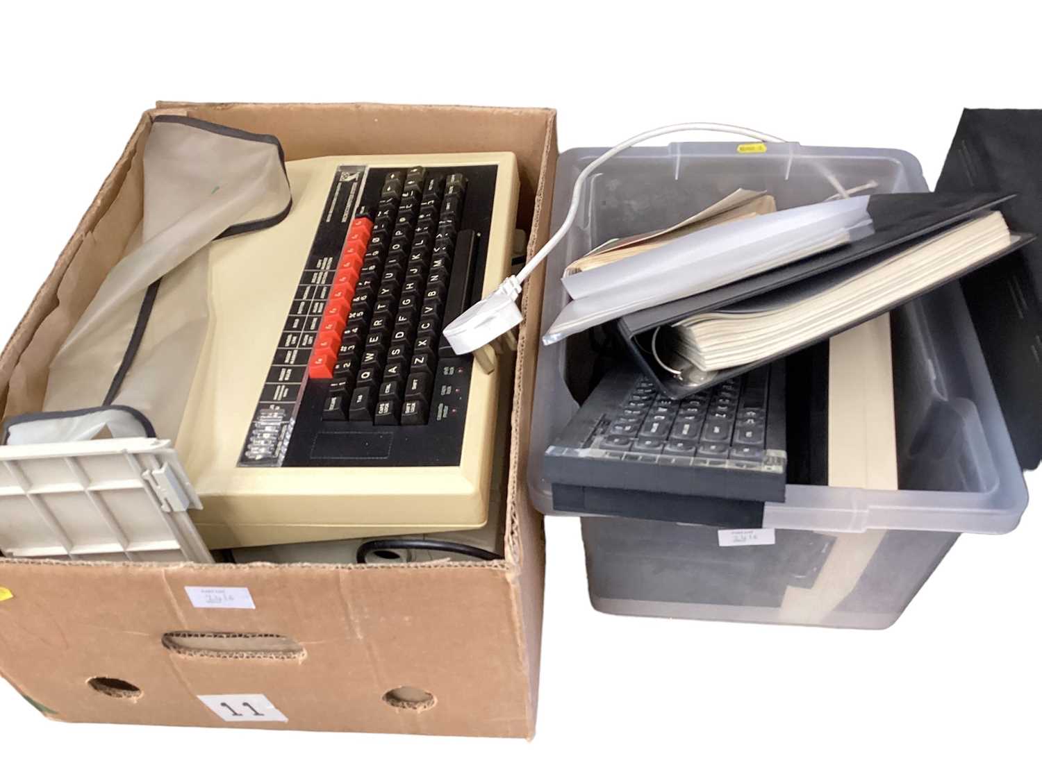 Lot 2416 - Microvitec Cub monitor, together with Acorn, Sinclair and other vintage computer equipment)
