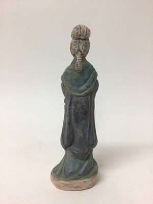 Lot 150 - Chinese glazed pottery figure