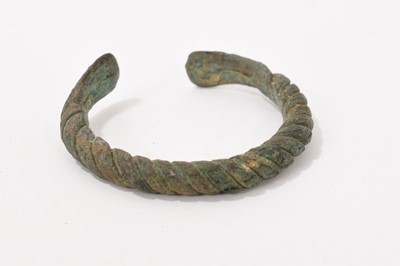 Lot 793 - Viking twisted bracelet circa 10th century