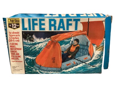 Lot 615 - Cherilea Big 12 Series Life Raft No.2608 & Jet Fighter No.2641, both boxed (2)