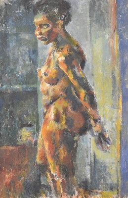 Lot 1569 - English School, mid 20th century, oil on canvas - Nude