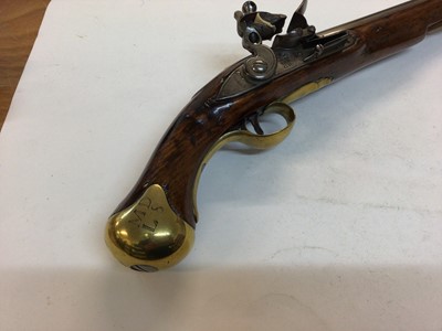 Lot 1006 - Georgian Flintlock Sea Service long pistol