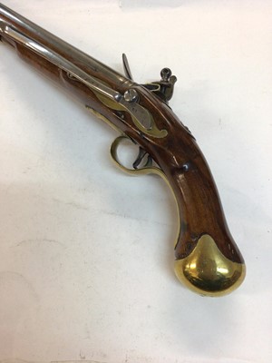 Lot 1006 - Georgian Flintlock Sea Service long pistol