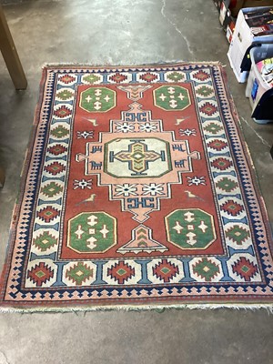 Lot 1365 - Turkish rug with geometric decoration