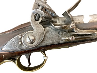 Lot 1008 - Georgian Flintlock short sea service pistol