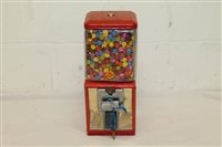 Lot 3417 - Red Northwest gumball machine - 25C