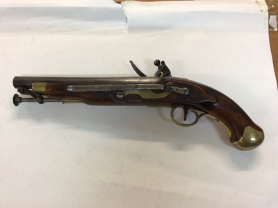 Lot 1009 - William IV Flintlock sea service pistol