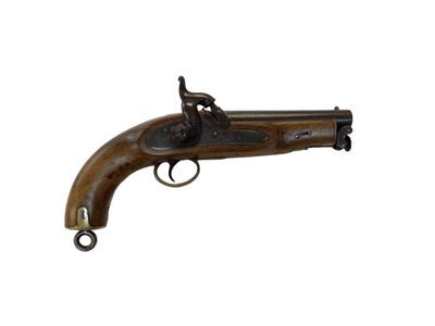 Lot 1010 - Victorian percussion customs pistol dated 1855