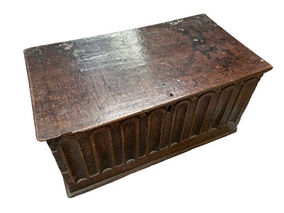 Lot 1581 - 17th century oak Bible box