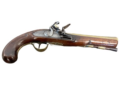 Lot 1000 - Georgian Flintlock blunderbuss pistol by Twigg