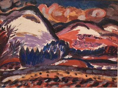 Lot 1588 - Archie Peddie (1917-1991) gouache - Hillsfoot