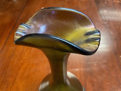 Lot 1600 - Tiffany Favrile vase No136, 1905, signed LCT Favrille, No 136.  8in