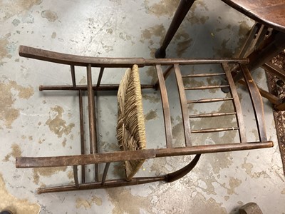 Lot 1607 - Late 19th century Arts and Crafts spindle back armchair