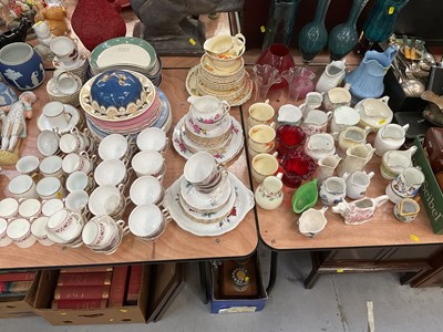 Lot 452 - Collection of ceramics to include teaware, various jugs and some glassware.