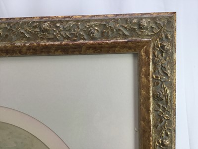 Lot 230 - Henry George Fanner, 19th Century oval watercolour portrait of a lady in a hat, signed, 30cm x 26cm, in gilt frame