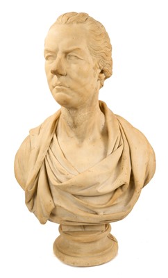 Lot 970 - Dominick Andrew Olivieri (act. 1820-1833): Good marble portrait bust of William Pitt the Younger, signed