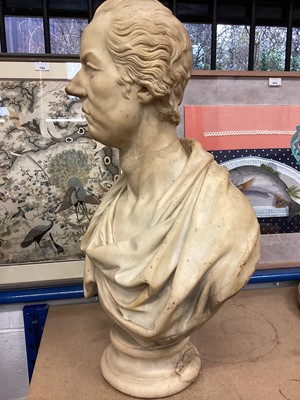 Lot 970 - Dominick Andrew Olivieri (act. 1820-1833): Good marble portrait bust of William Pitt the Younger, signed
