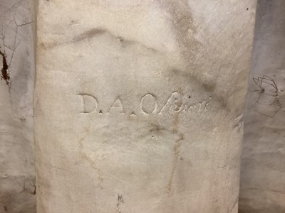 Lot 970 - Dominick Andrew Olivieri (act. 1820-1833): Good marble portrait bust of William Pitt the Younger, signed