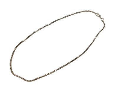 Lot 54 - 18ct white gold chain, 42.5cm long