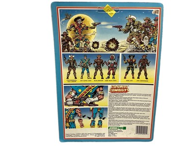 Lot 1 - Acamas Toys (c1983) Cosmic Cowboys Sci-Fi Western 6" action figures including Star Marshall, Sgt Alpha Cody, Buck Metoer, Chief Iron Lance, Iron Jaw & Jake Sidewinder (Complete Set), all on card wi...