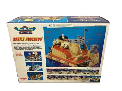 Lot 98 - Galoob (c1991) Micro Machines Military Battle Fortess Playset, Boxed No.7006, plus Micro Machines Star Wars Classic Characters, Imperial Stormtroopers & Imperial Naval Troopers No,66080 (4)