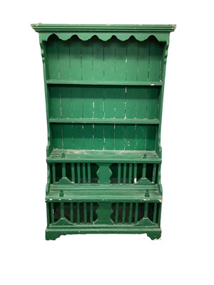 Lot 1624 - 19th century Irish pine chicken coop dresser