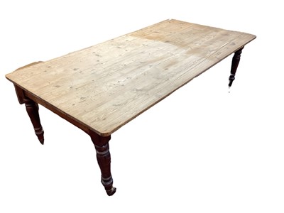 Lot 1627 - Late 19th century kitchen table