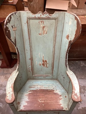 Lot 1633 - Early 19th century Yorkshire Dales lambing chair