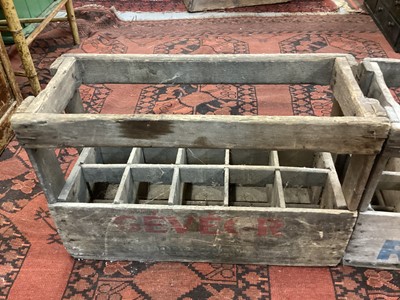 Lot 1640 - Two 19th century French wine crates