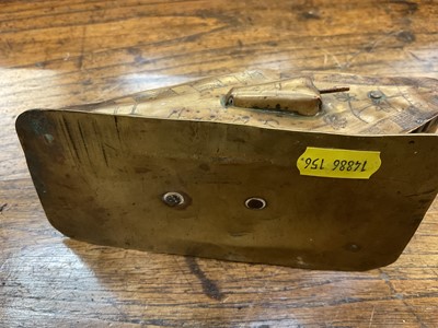 Lot 1656 - World War One trench art model of a tank