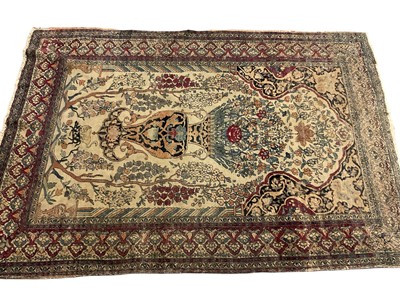 Lot 1677 - Early 20th century Kashan rug and a Turkish prayer rug