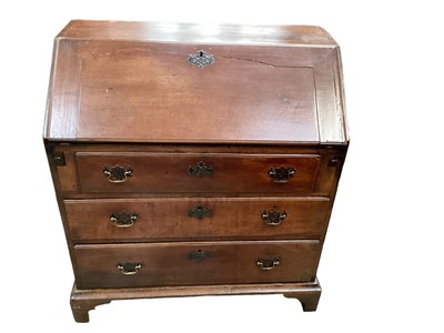 Lot 1686 - Early 18th century fruitwood bureau