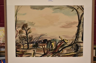 Lot 1711 - *Rowland Suddaby (1912-1972) watercolour, Untitled landscape