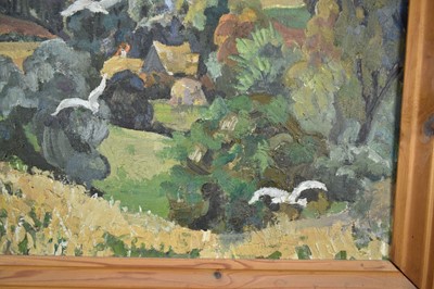 Lot 1713 - *Lucy Harwood (1893-1972) oil on canvas - Seagulls, signed verso