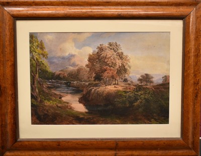 Lot 1775 - Cornelius Varley (1781-1873), watercolour, landscape, signed