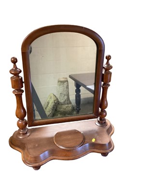 Lot 1336 - Victorian mahogany toilet mirror