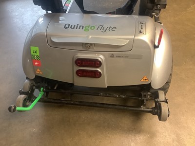 Lot 8 - Quingo Flyte mobility scooter. Key present and rear remote control. Serial No. 12121.