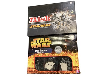 Lot 628 - Selection of Star Wars games including Risk, Chess etc (5)